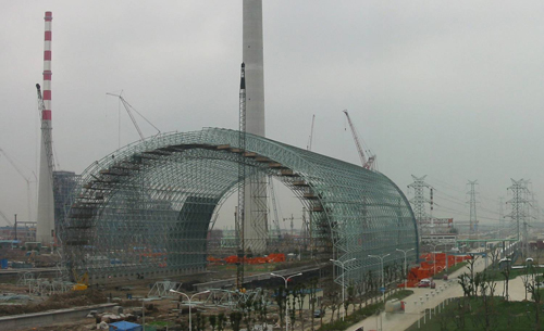 沛縣發(fā)電廠球形網(wǎng)架